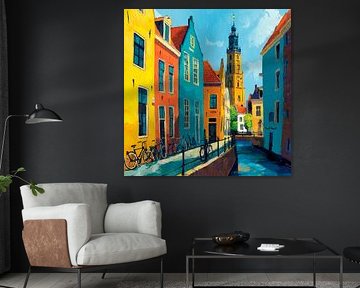 Colorful City Street