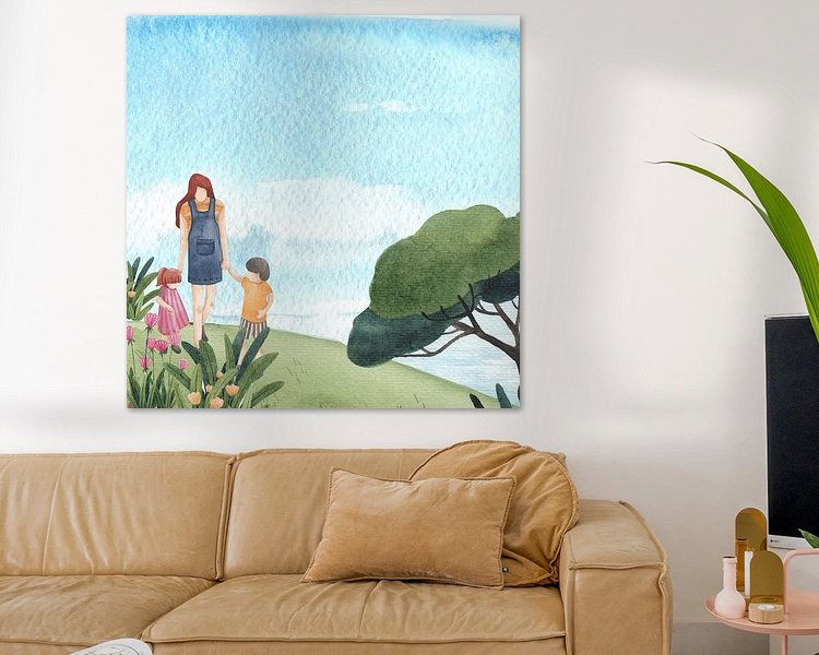 Example of the artwork in a room