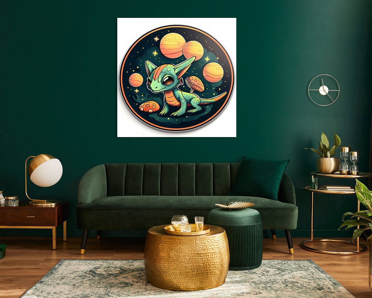 Example of the artwork in a room