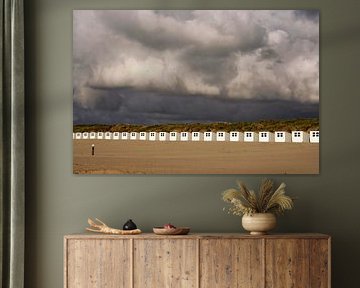 Drama am Himmel - Texel Strandabschnitt von Petra Dreiling-Schewe