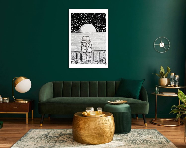 Example of the artwork in a room