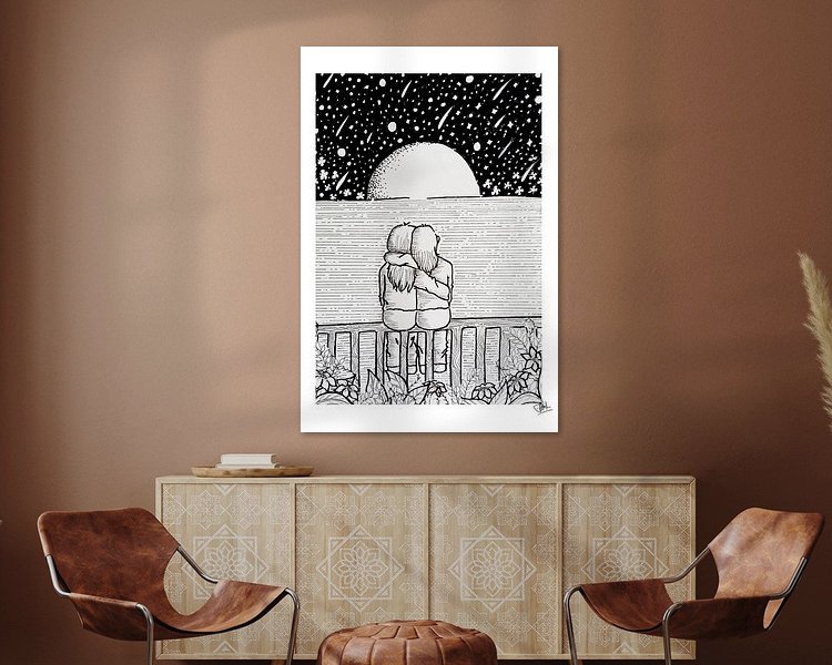 Example of the artwork in a room