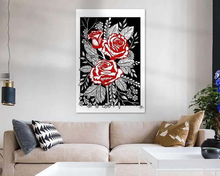 Example of the artwork in a room