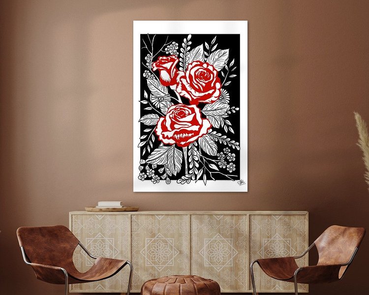 Example of the artwork in a room