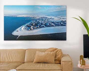 Winteransicht von Hindeloopen am IJsselmeer von Eye on You