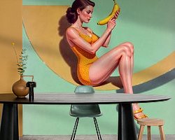 Example of the artwork in a room