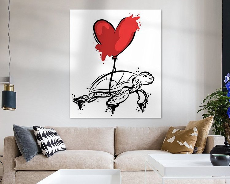 Example of the artwork in a room