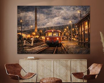 VT 98 onderweg in het Ertsgebergte