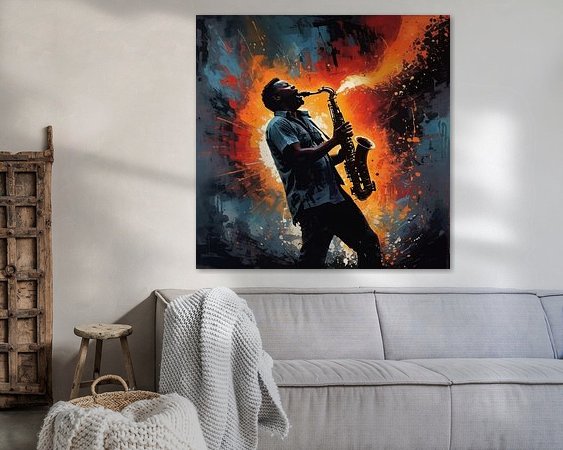 Example of the artwork in a room