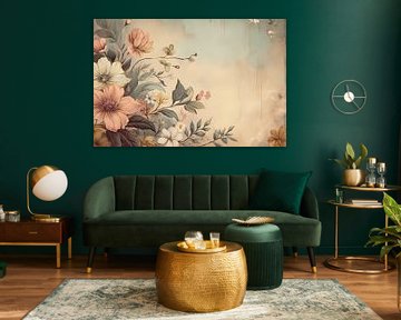 Wunderschön romantische Blumenszene