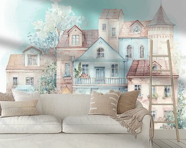 Example of the artwork in a room