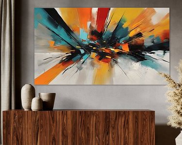 Example of the artwork in a room