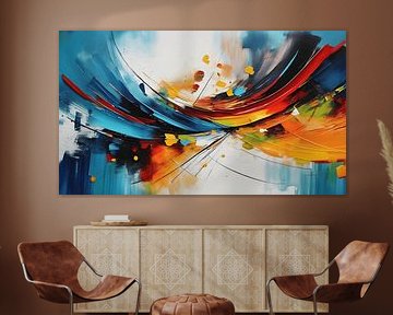 Painting abstract colourful by WeLoveArt