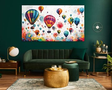 Painting hot-air balloons by WeLoveArt