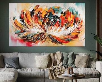 Painting flower abstract by WeLoveArt