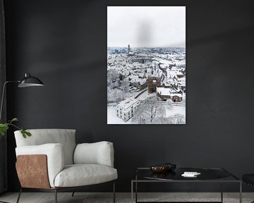 Zwolle Sassenpoort oude stadspoort tijdens een koude winterochtend wi van Sjoerd van der Wal Fotografie