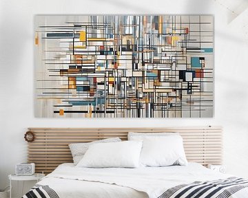 Painting abstract stripes by WeLoveArt