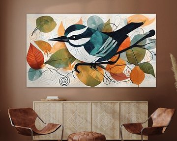 Painting modern bird by WeLoveArt
