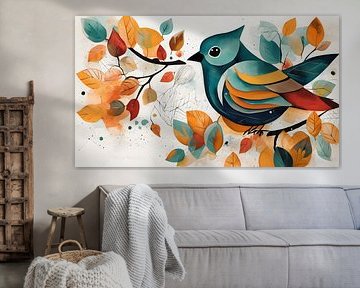 Painting modern bird by WeLoveArt