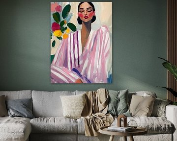 I like Pink, modern portret