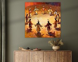 Example of the artwork in a room
