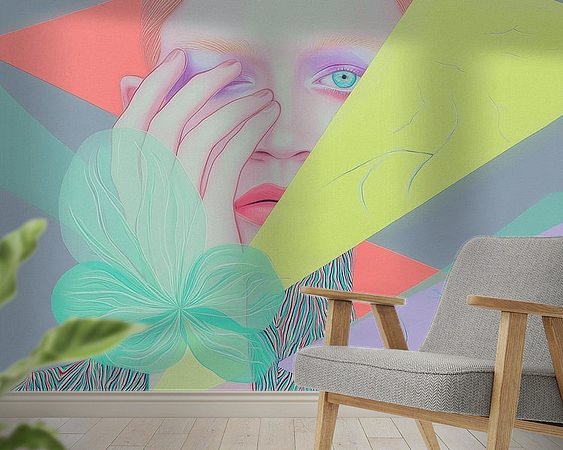 Example of the artwork in a room