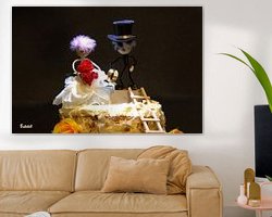 Example of the artwork in a room