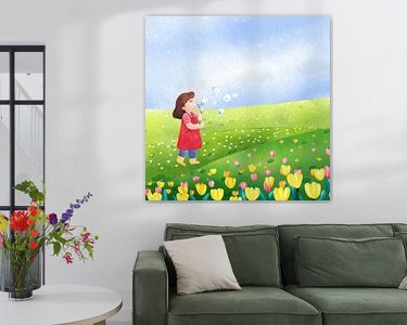 Example of the artwork in a room