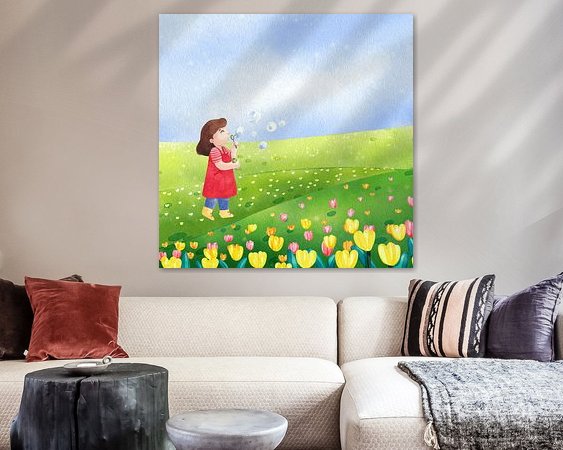 Example of the artwork in a room