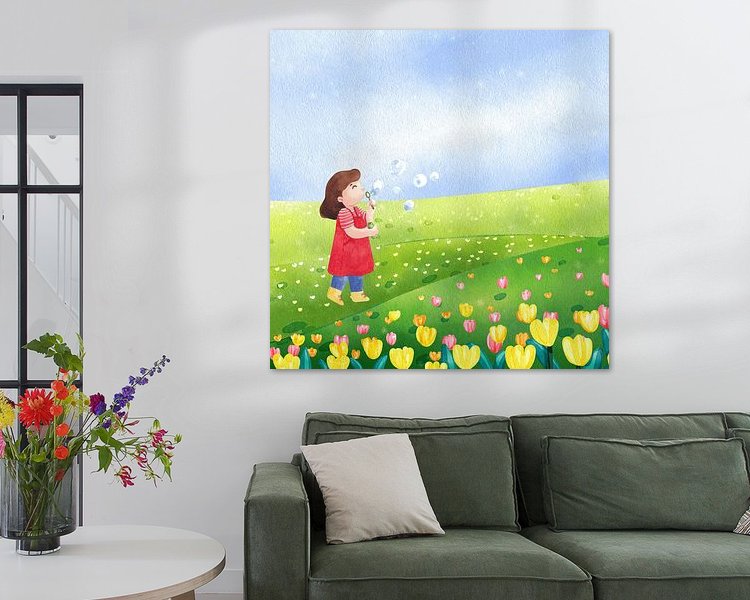 Example of the artwork in a room