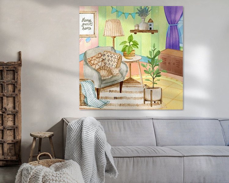 Example of the artwork in a room
