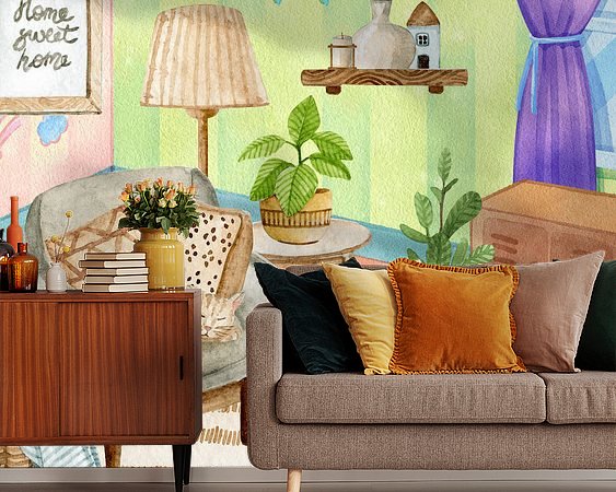 Example of the artwork in a room
