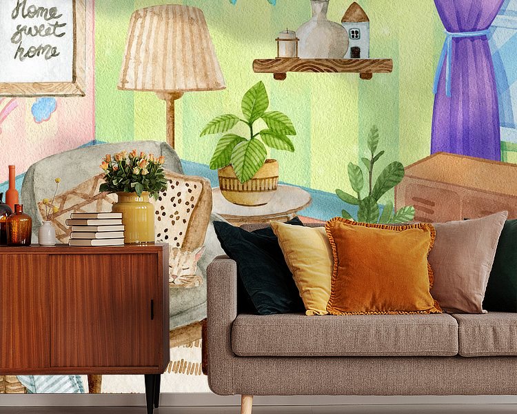 Example of the artwork in a room