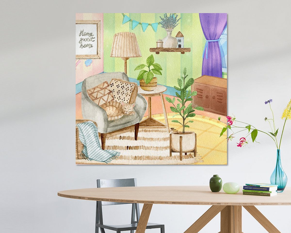 Example of the artwork in a room