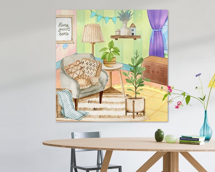 Example of the artwork in a room