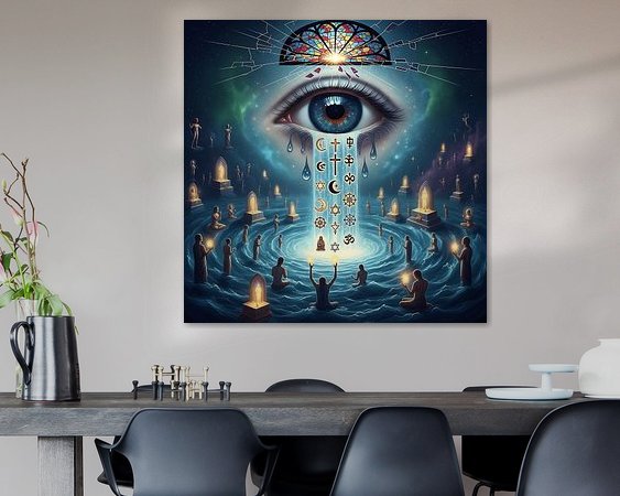 Example of the artwork in a room