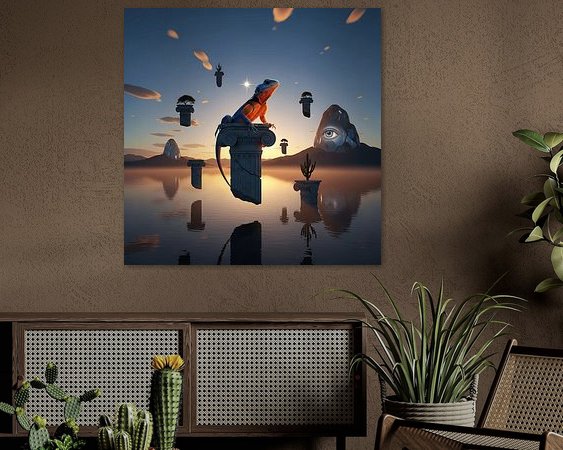 Example of the artwork in a room