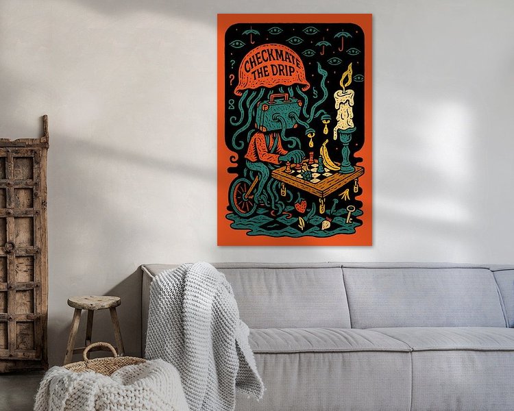 Example of the artwork in a room