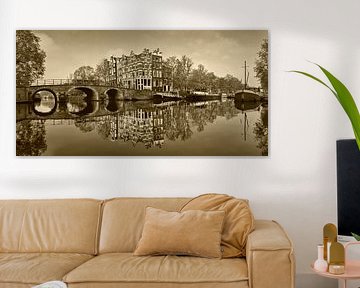 Canal houses on the Brouwersgracht in Amsterdam.