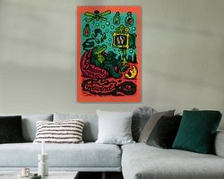 Example of the artwork in a room