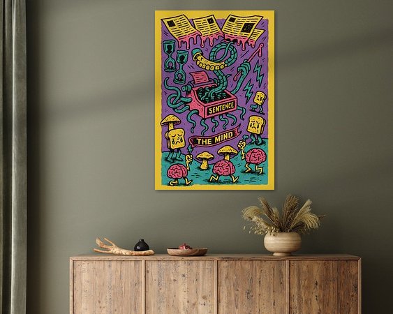 Example of the artwork in a room