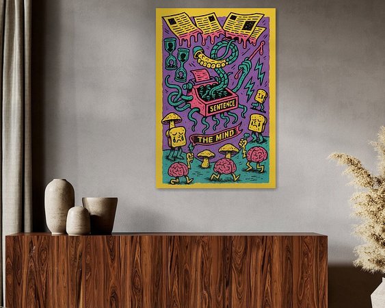 Example of the artwork in a room