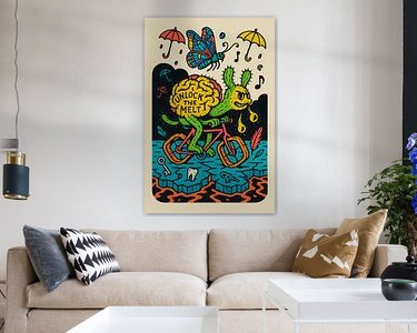 Example of the artwork in a room