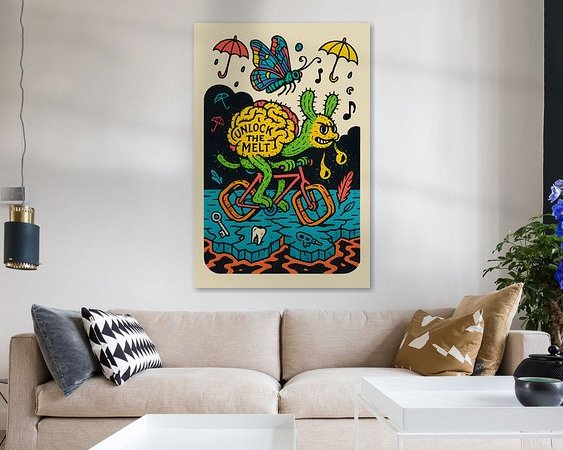 Example of the artwork in a room