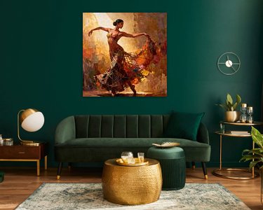 Example of the artwork in a room