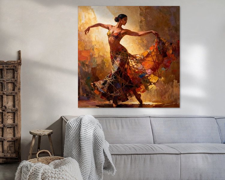 Example of the artwork in a room