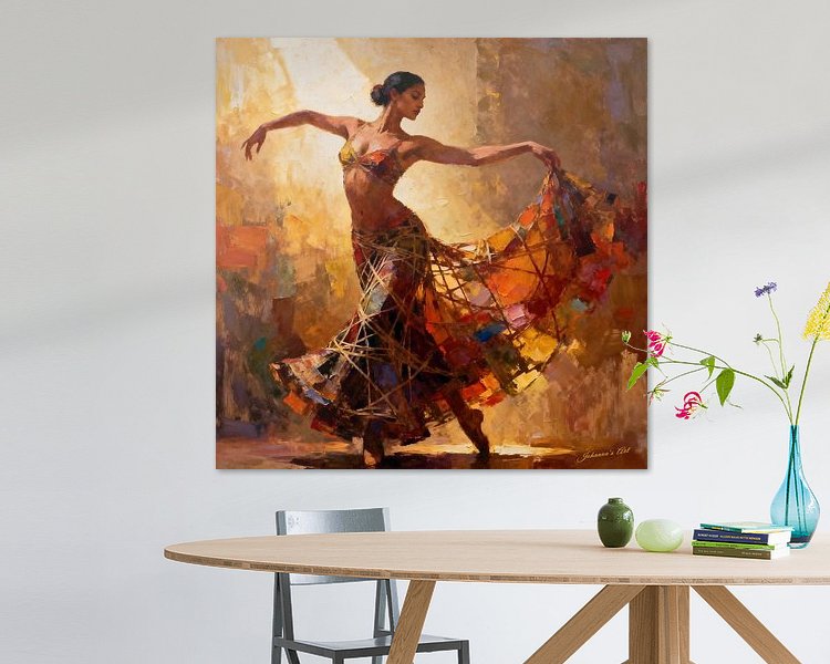 Example of the artwork in a room