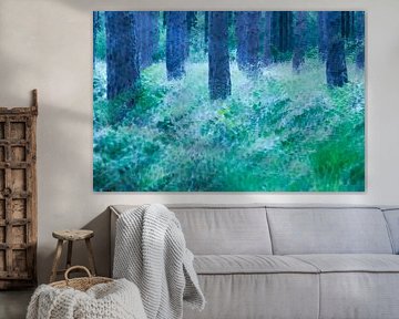 Forest abstract by Elles Rijsdijk