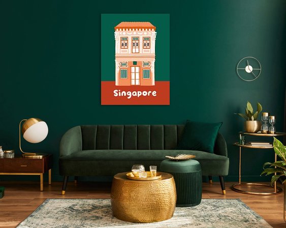 Example of the artwork in a room