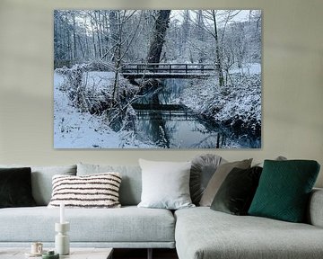 Winter rest at the bridge in Rivers Court by Kristof Leffelaer